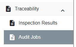 Side navigation under Traceability